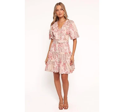 Petal and Pup Women's Columba Mini Dress - Soft Camellia