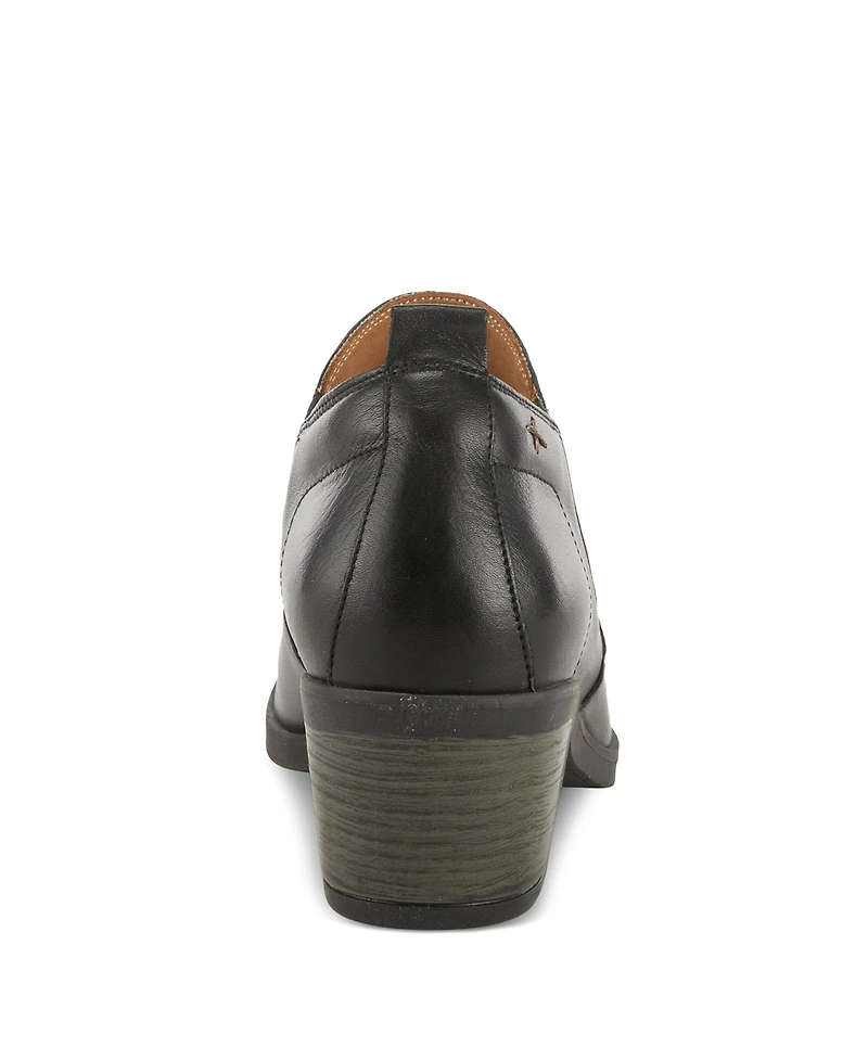 Azura Spring Step Phaedra Premium Leather Shoe with Cushioned Insole, Arch Support, and Low Heel
