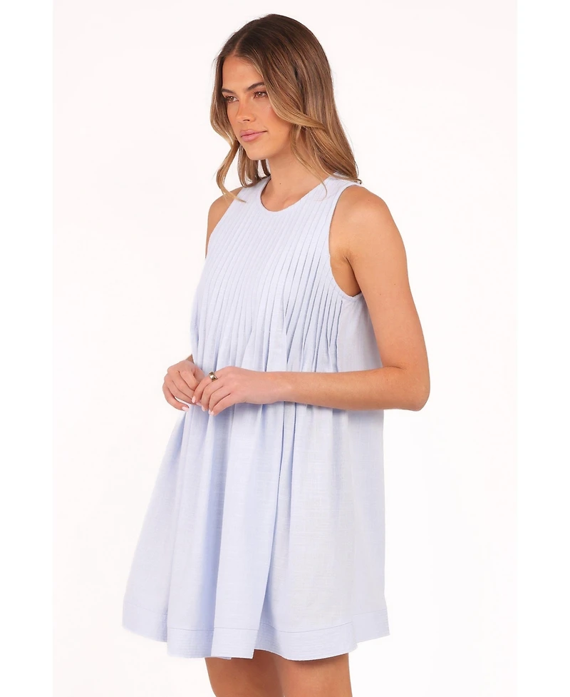 Petal and Pup Women's Daniela Mini Dress - Blue