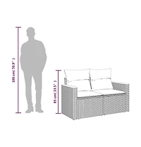 Garden Sofa Black