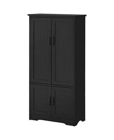 Slickblue Freestanding Kitchen Storage Cabinet with Shelves for Pantry and Dining Room