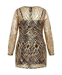 City Chic Plus Braylin Sequin Dress