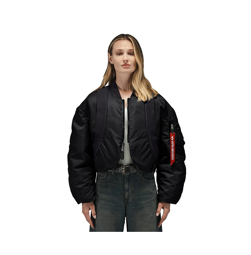 Alpha Industries Women's Knit Rib Ma-1 Flight Jacket W