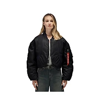 Alpha Industries Women's Knit Rib Ma-1 Flight Jacket W