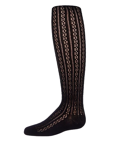 Memoi Little Pelerine Stitch Girl's Cotton Blend Tights