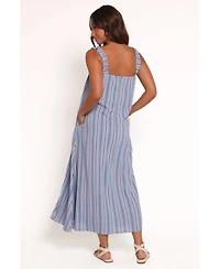Petal and Pup Women's Alessandra Maxi Dress - Blue Stripe