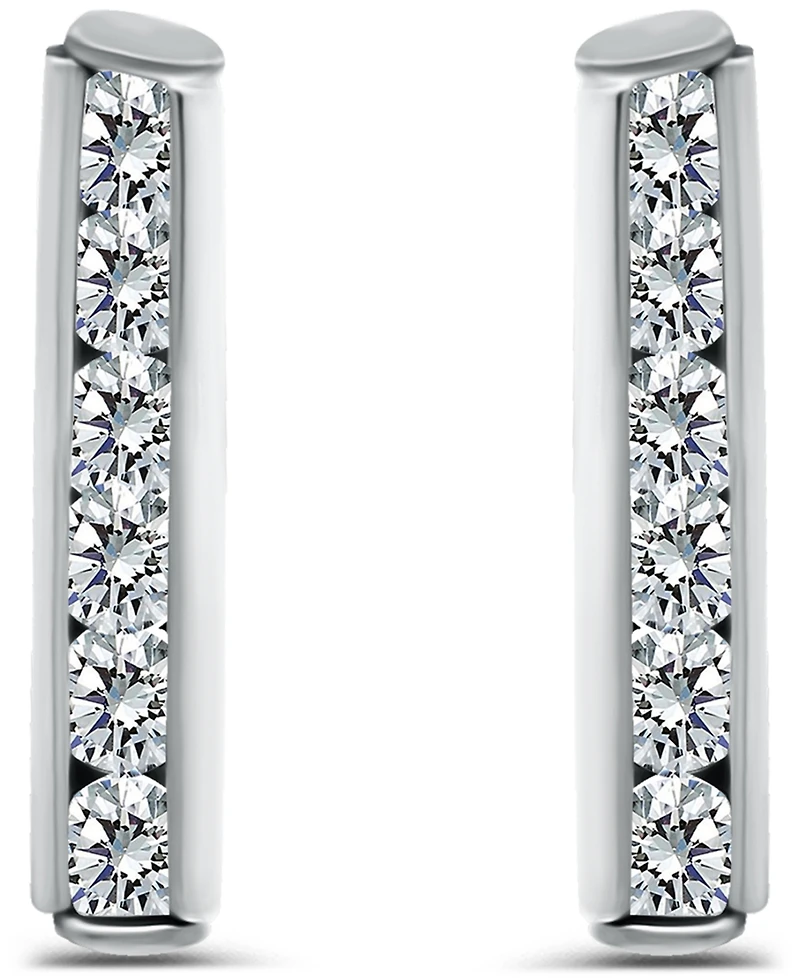 Giani Bernini Cubic Zirconia Set Bar Post Earrings (5/8 ct. t.w.) 18K Gold Over Sterling Silver, Macy's Exclusive