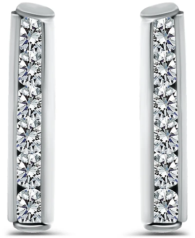Giani Bernini Cubic Zirconia Set Bar Post Earrings (5/8 ct. t.w.) 18K Gold Over Sterling Silver, Macy's Exclusive