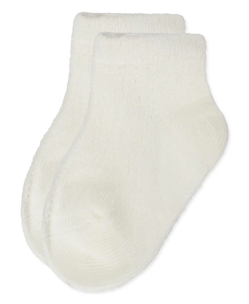 Memoi Little Girls Pelerine Cotton Blend Anklet Socks