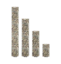 Gabion Raised Bed Silver Galvanized steel Various sizes