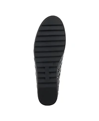 Spring Step Ballequina Quilted Leather Ballet Flat with Bow Detail and Removable Insole
