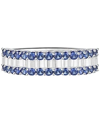 Macy's Gemstone and Diamond Ring (1/4 ct. t.w.) 14K Gold White