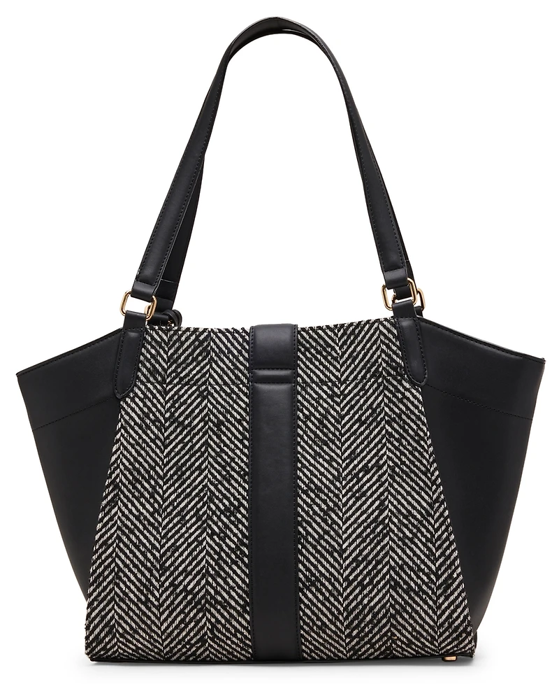 Anne Klein Herringbone Medium Tote Bag