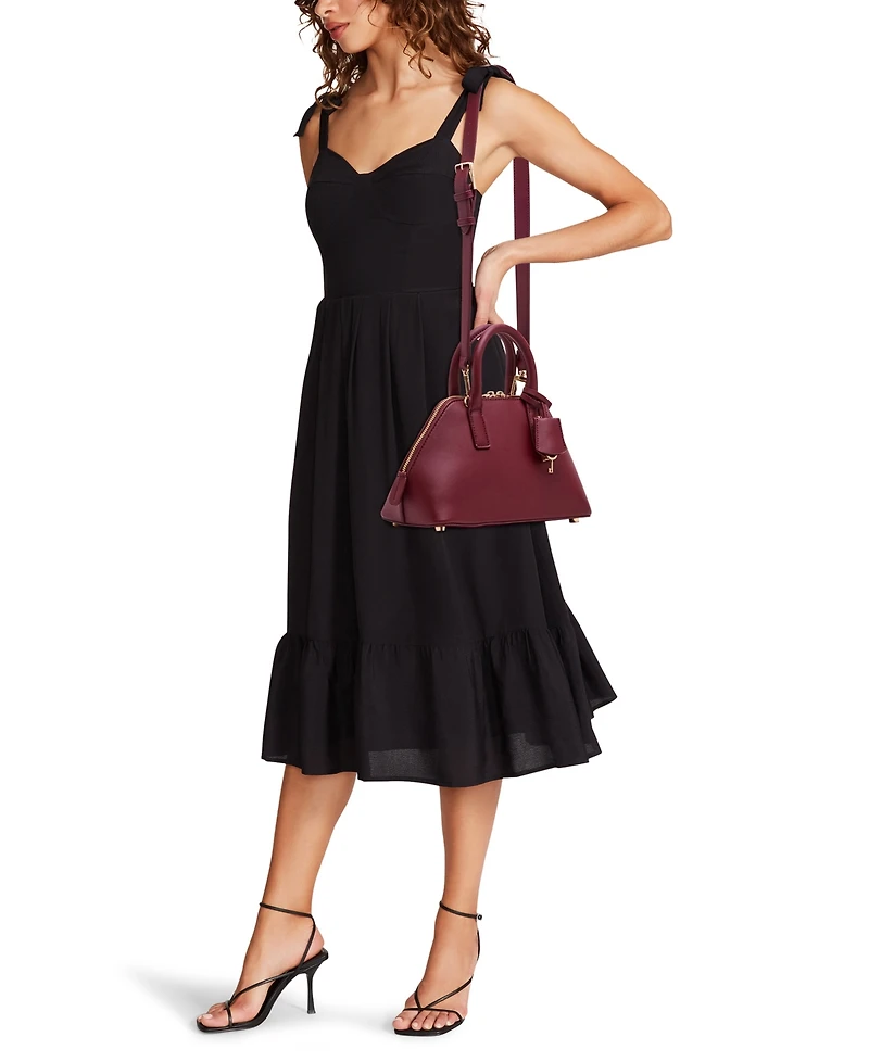 Anne Klein Convertible Strap Small Angled Bowler Bag