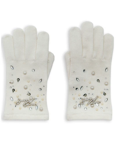 Karl Lagerfeld Paris Women's Krystal Tech Gloves