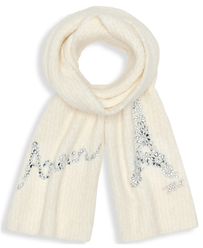 Karl Lagerfeld Paris Women's Embellished Scarf