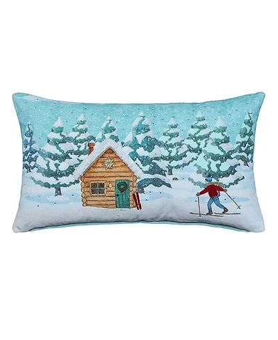 Vibhsa Alpine Holiday Decorative Pillow, 14" x 24"