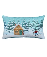 Vibhsa Alpine Holiday Decorative Pillow, 14" x 24"