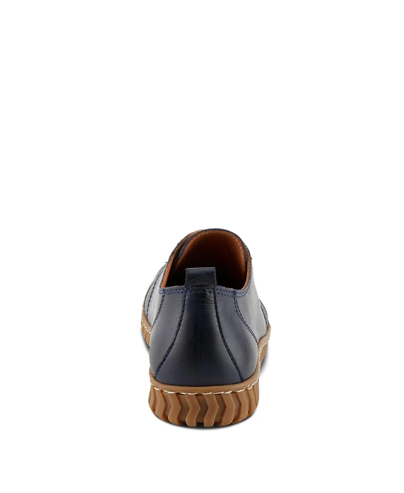 Spring Step Emmalina Leather Slip-On Shoe with Removable Insole and No-Tie Elastic Laces