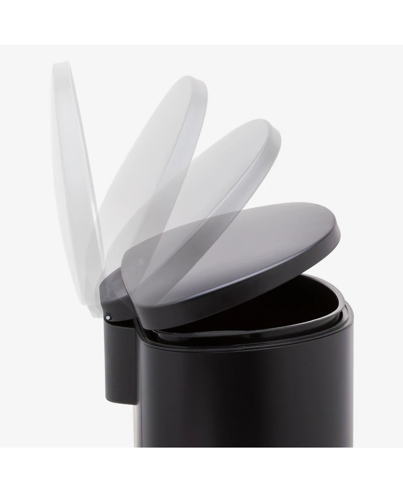 Qualiazero 50L / 13.2 Gallon D-Shape Step Can - Matte White