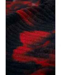 Desigual Women's Rectangular scarf with red flowers