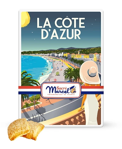 Sacre Marcel Cote d'Azur Tin with Lemon Cookies, 3.5oz