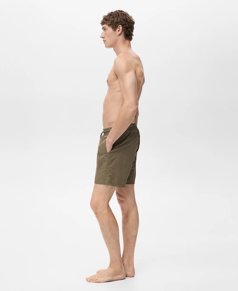 Mango Men's Basic Drawstring Swimsuit