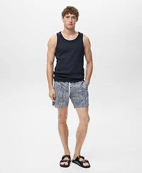 Mango Men's Multi-Striped Swimsuit