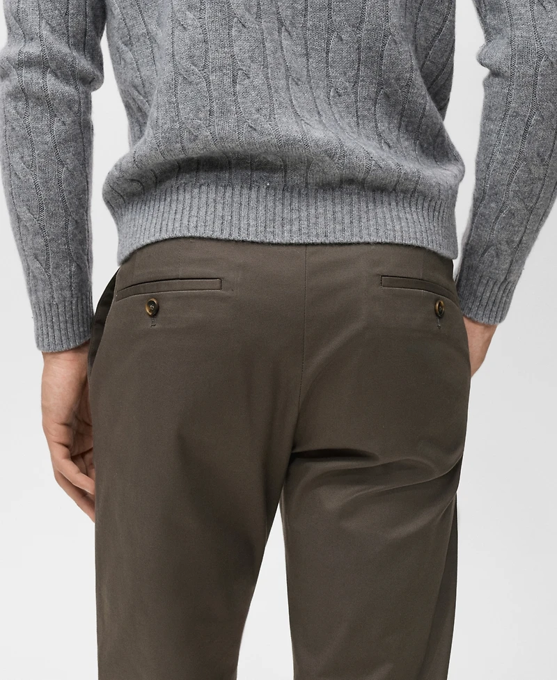 Mango Men's Dublino Slim-Fit Chino Pants