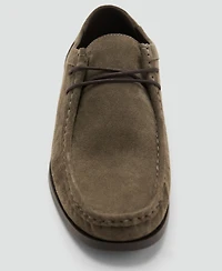 Mango Men's Suede Nautical Shoes