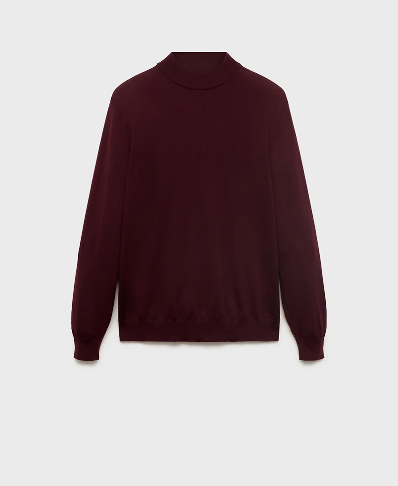 Mango Men's Wool Turtleneck Sweater