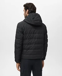 Mango Men's Feather Filling Quilted Jacket