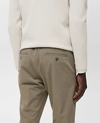 Mango Men's Bologna Slim-Fit Comfort-Stretch Pants