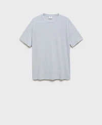 Mango Men's Linen Slim-Fit T-Shirt