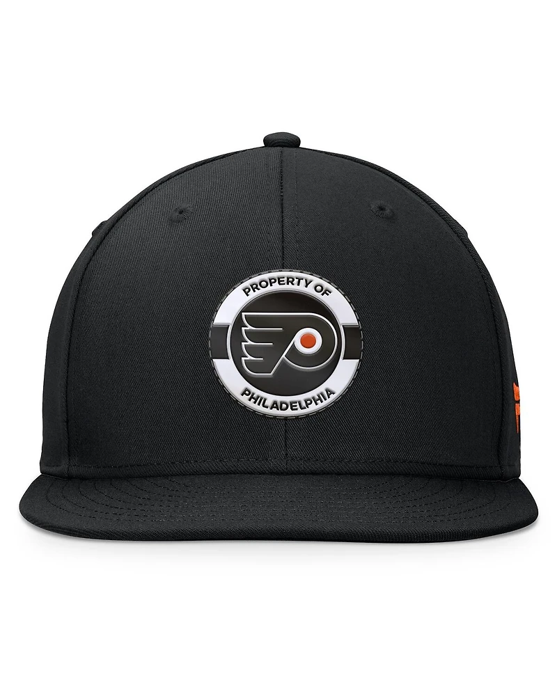 Fanatics Men's Black Philadelphia Flyers Authentic Pro Training Camp Snapback Hat