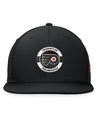 Fanatics Men's Black Philadelphia Flyers Authentic Pro Training Camp Snapback Hat