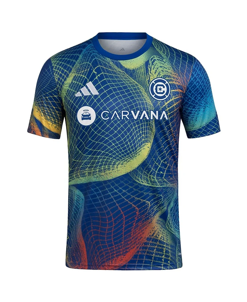 Adidas Men's Blue Chicago Fire 2025 United We Play Aeroready Pre-Match Jersey