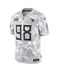 Nike Men's Jeffery Simmons Arctic Camo Tennessee Titans 2024 Salute to Service Limited Jersey