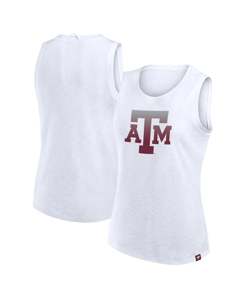 Fanatics Women's White Texas A&M Aggies Activate Slub Tank Top
