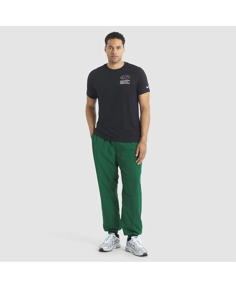 Nike Men's Black New York Jets 2025 Nfl Crucial Catch Tri-Blend Dri-fit T-Shirt