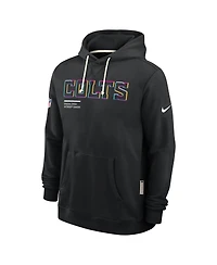 Nike Men's Black Indianapolis Colts 2025 Nfl Crucial Catch Sideline Standard Issue Dri-fit Hoodie