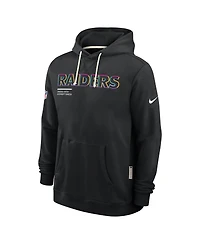 Nike Men's Black Las Vegas Raiders 2025 Nfl Crucial Catch Sideline Standard Issue Dri-fit Hoodie