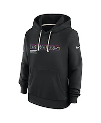 Nike Women's Black Chicago Bears 2025 Nfl Crucial Catch Sideline Standard Issue Dri-fit Hoodie