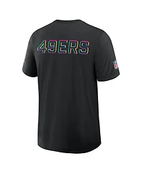 Nike Men's Black San Francisco 49ers Tall 2025 Nfl Crucial Catch Tri-Blend Dri-fit T-Shirt