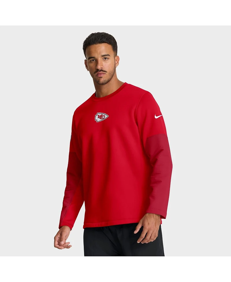 Nike Men's Red Kansas City Chiefs Sideline Scripted to Win Performance Long Sleeve T-Shirt