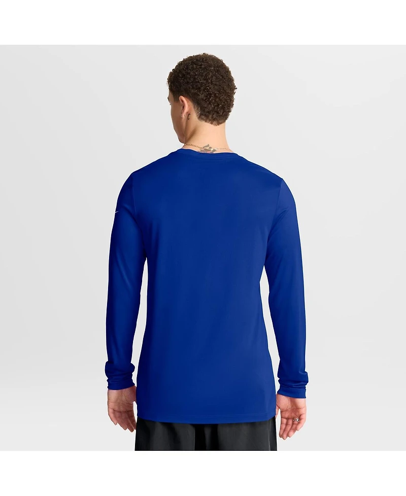 Nike Men's Royal Buffalo Bills Primetime Legend Icon Performance Long Sleeve T-Shirt