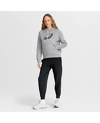 Nike Women's Heather Gray Philadelphia Eagles Club Fleece Pullover Hoodie