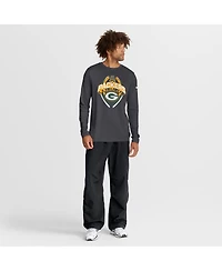 Nike Men's Anthracite Green Bay Packers Primetime Legend Icon Performance Long Sleeve T-Shirt