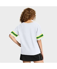 Fanatics Women's White Oregon Ducks Hometown Premium Script T-Shirt