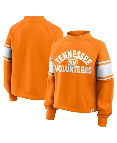Fanatics Women's Tennessee Orange Volunteers Oversized Hometown Premium Punt Coverage Raglan Pullover Sweatshirt